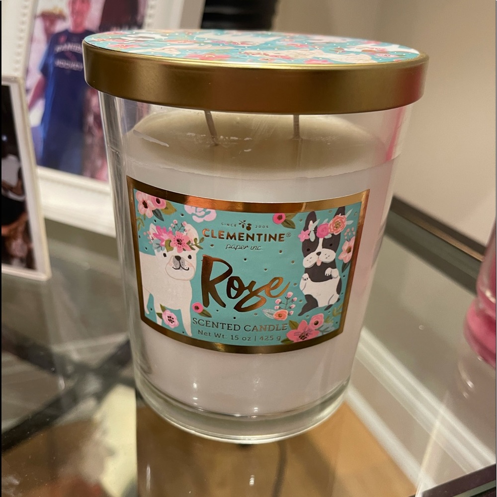 Rose Scented Dog Candle